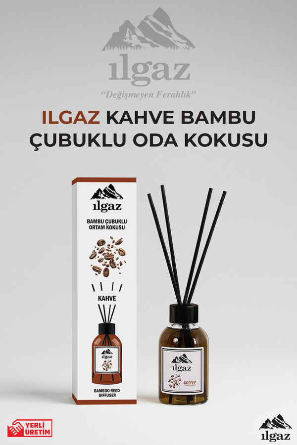 Kahve Bambu Çubuklu Oda Kokusu 110 ml | Red Diffuser Coffe Ortam Kokusu