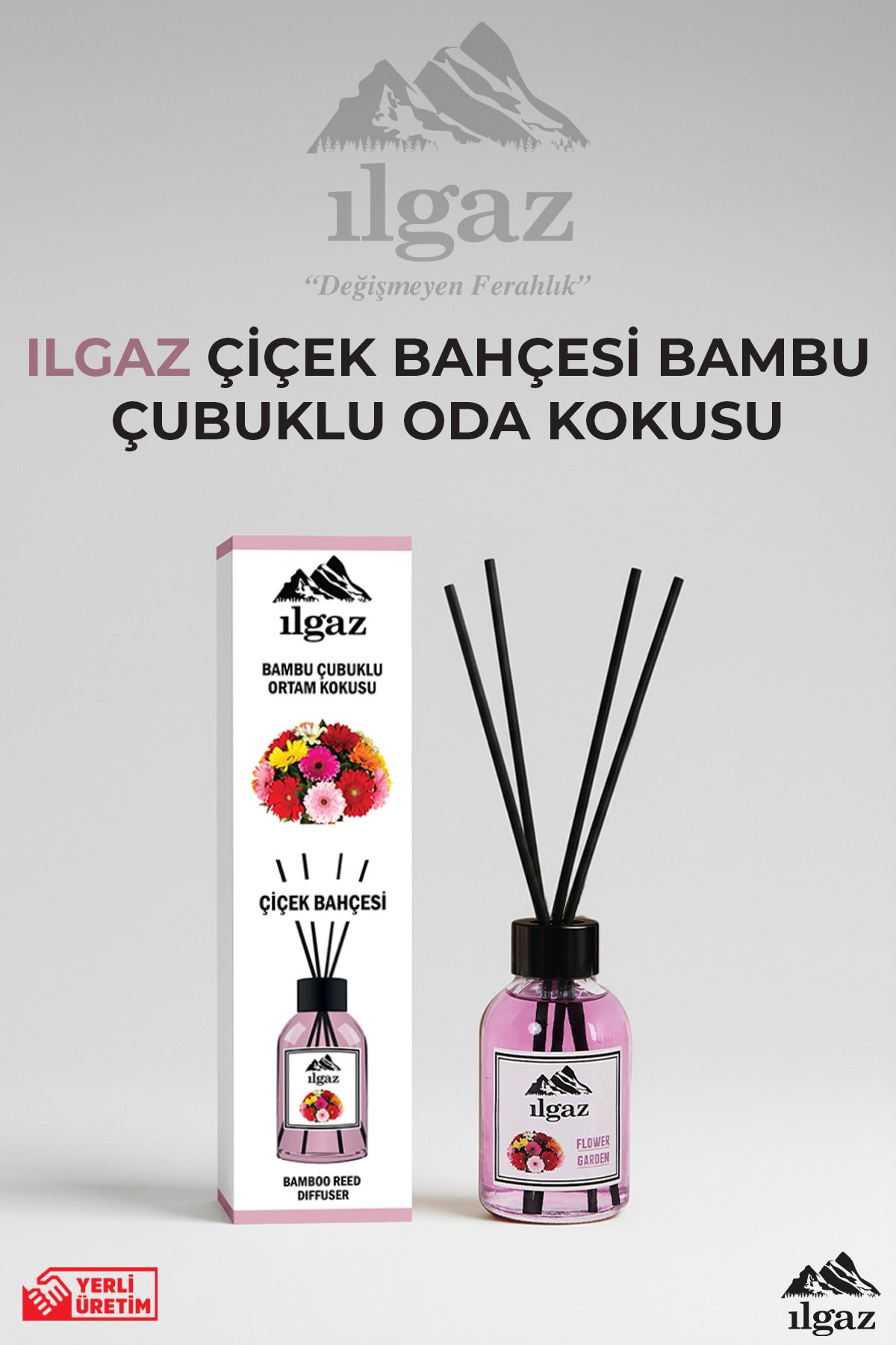 Çiçek Oda Kokusu 110 ml Çiçek Bahçesi Oda Parfümü Bahar Kokusu Parfümlü Ortam Kokusu