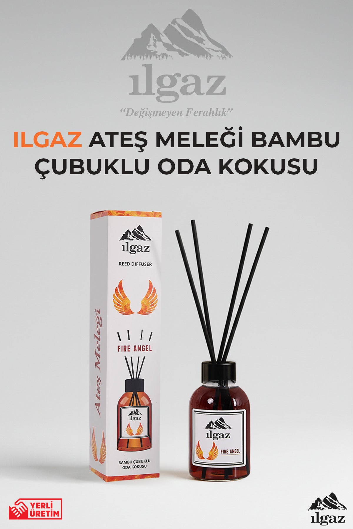 Ateş Meleği Bambu Çubuklu Oda Kokusu 110 ml | Red Diffuser Fire Angel Ortam Kokusu