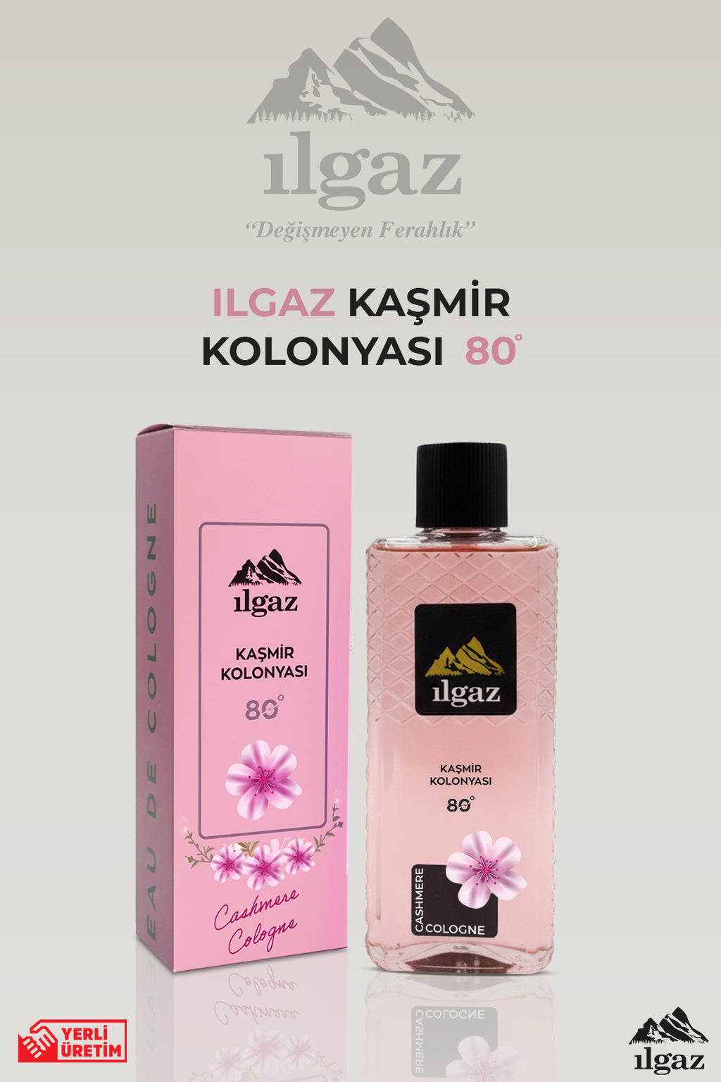 Kaşmir Kolonyası – 400 ml | 80 Derece, Zarif & Çiçeksi Ferahlık | Elegance Series