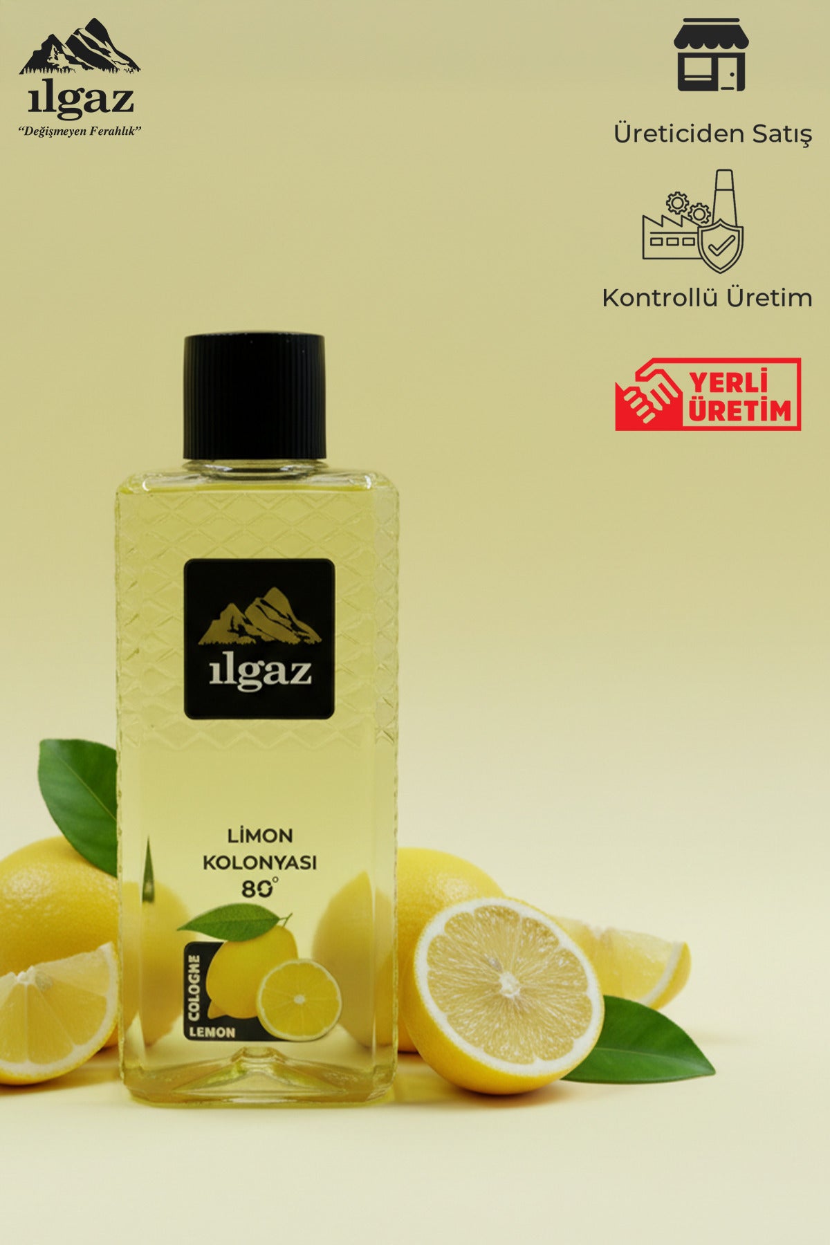 Limon Kolonyası 3'lü Set 80 Derece 400 ml | Elegance Series