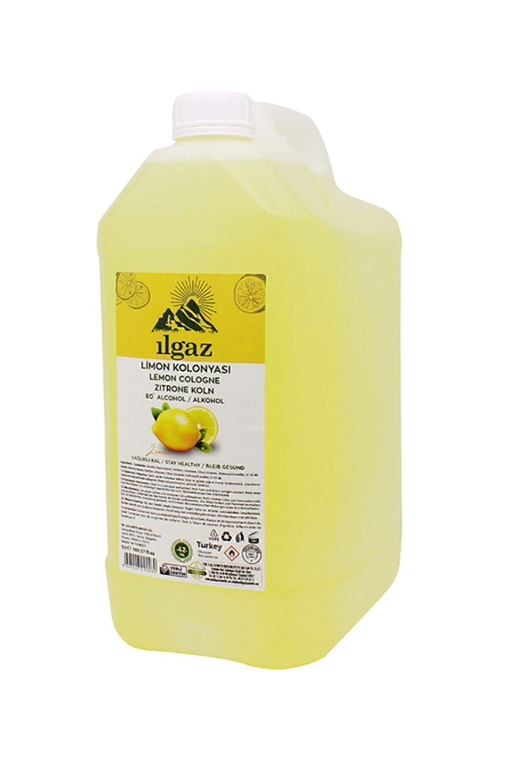 Tütün Kolonyası 5lt & Limon Kolonyası 5lt | 2'li Hijyenik Bidon Kolonya Seti
