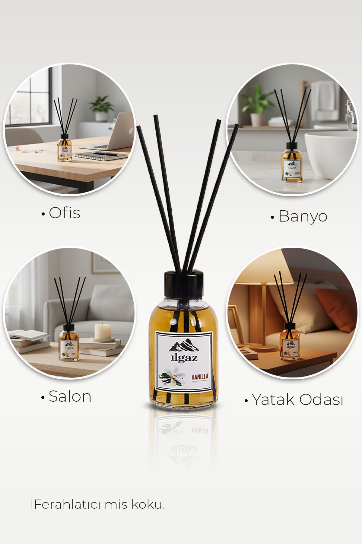 Vanilya Bambu Çubuklu Oda Kokusu 110 ml | Red Diffuser Vanilla Ortam Kokusu