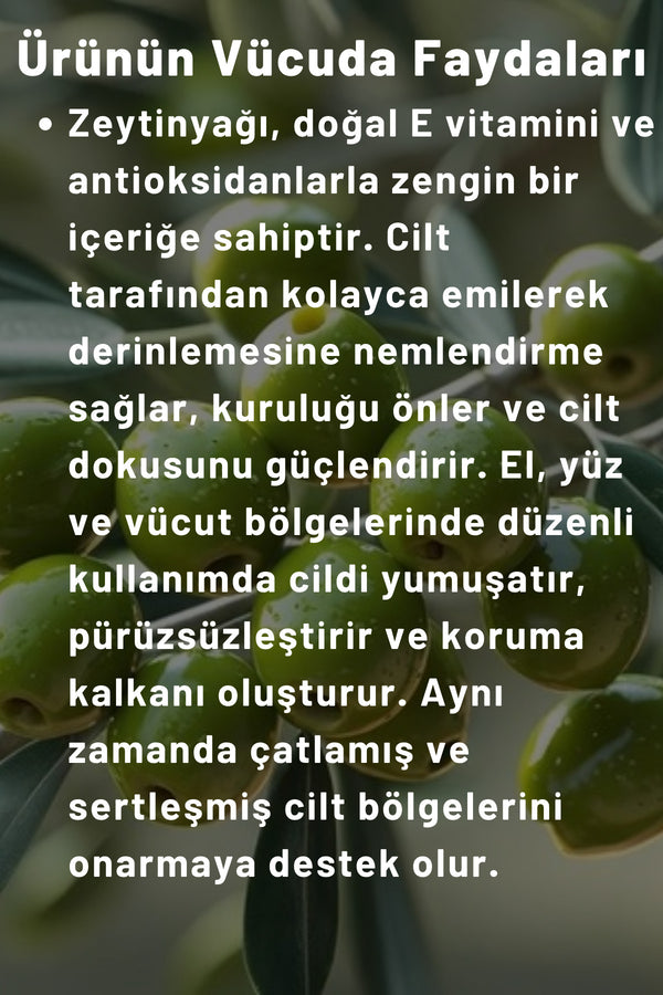 Zeytinyağlı Özlü El, Yüz Ve Vücut Bakım Kremi 250 ml | Vitaminli Yağlar Serisi - Yoğun Nem Terapisi