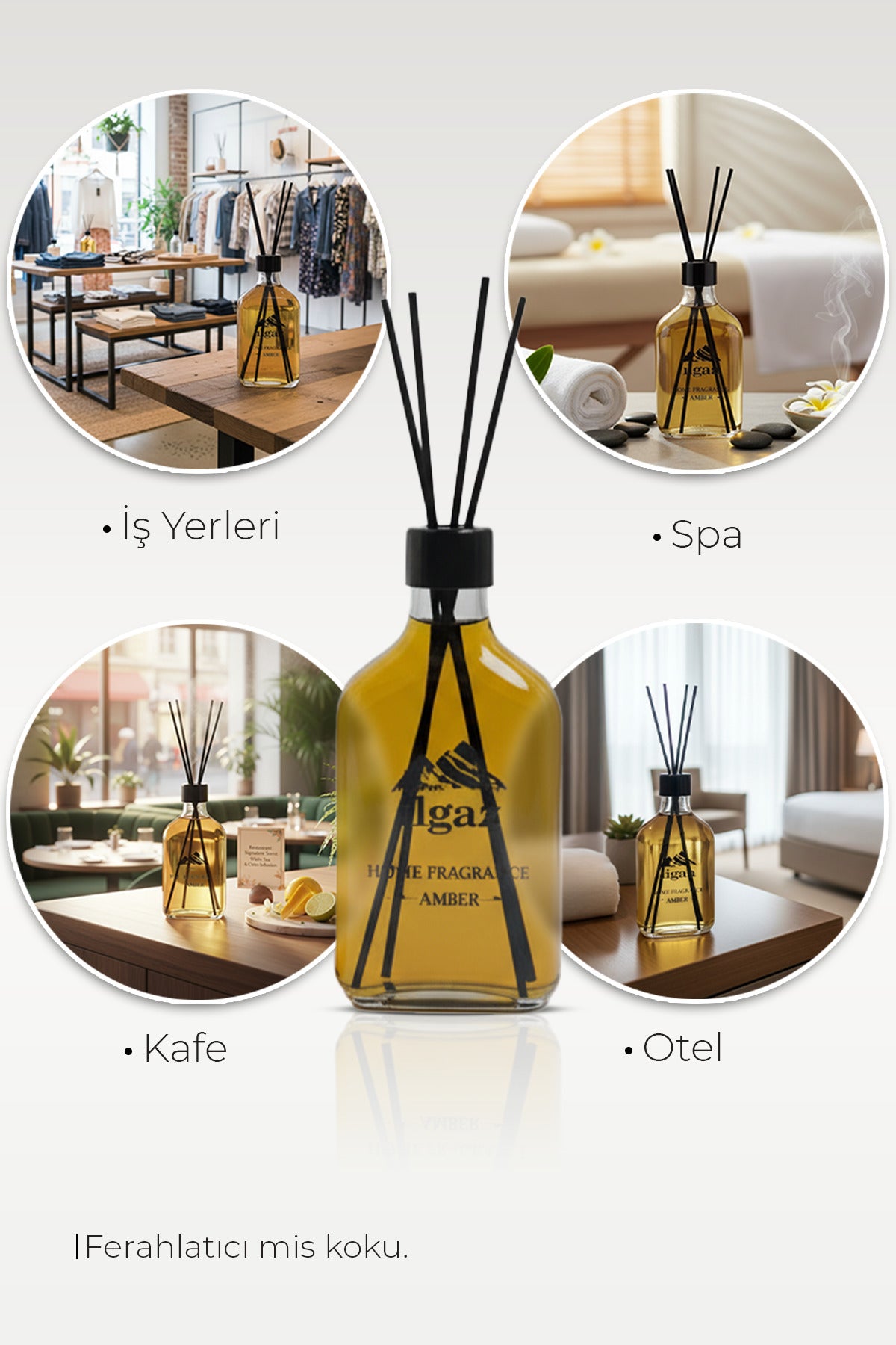 Amber Bambu Çubuklu Oda Kokusu 200 ML | XL Red Diffuser