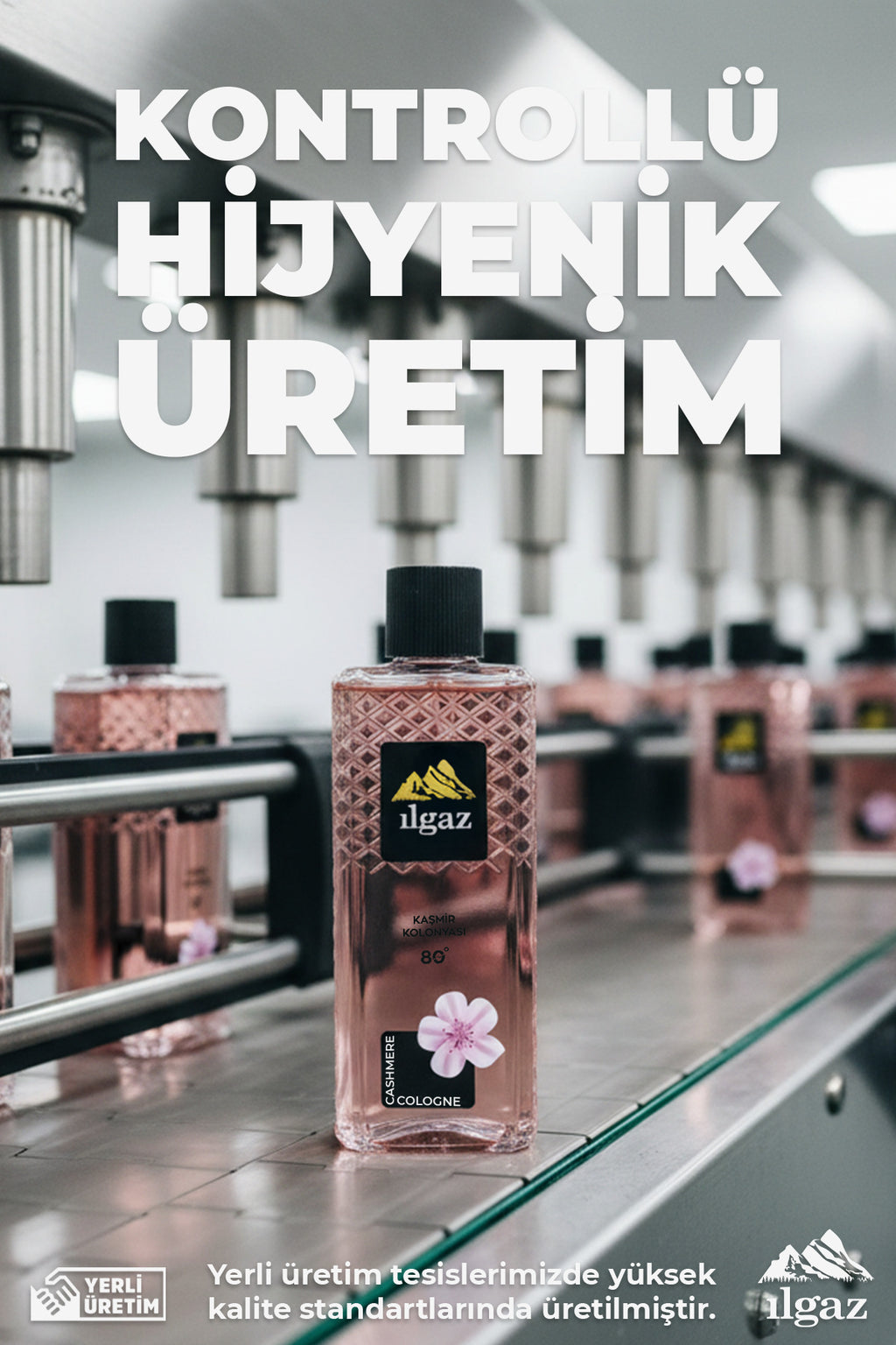 Kaşmir Kolonyası – 400 ml | 80 Derece, Zarif & Çiçeksi Ferahlık | Elegance Series