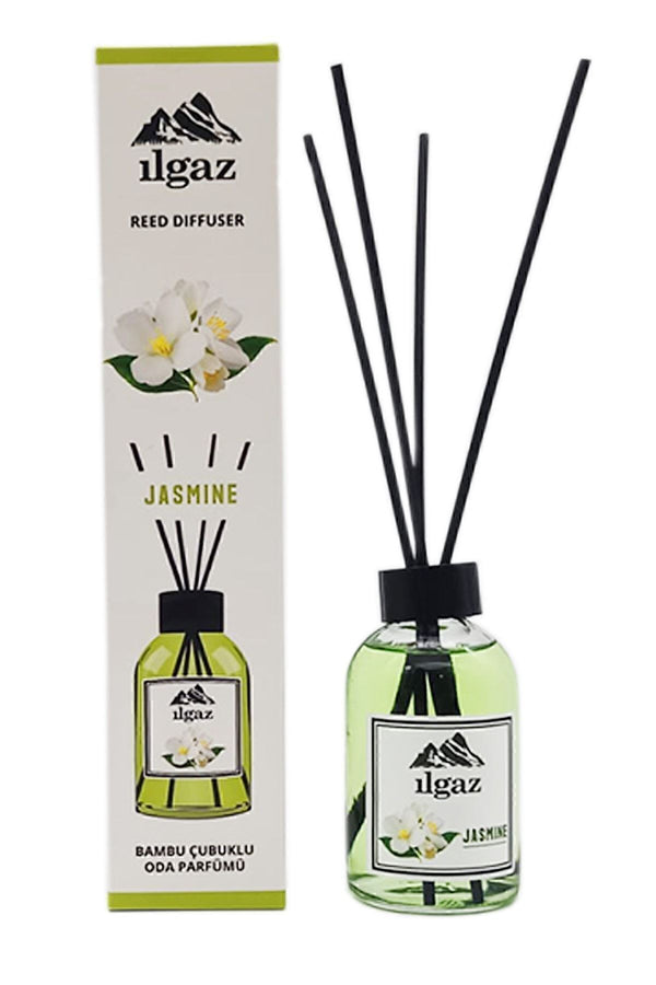 Jasmin Bambu Çubuklu Oda Kokusu 110 ml & Okyanus Bambu Çubuklu Oda Kokusu 110 ml | 2'li Ortam Kokusu