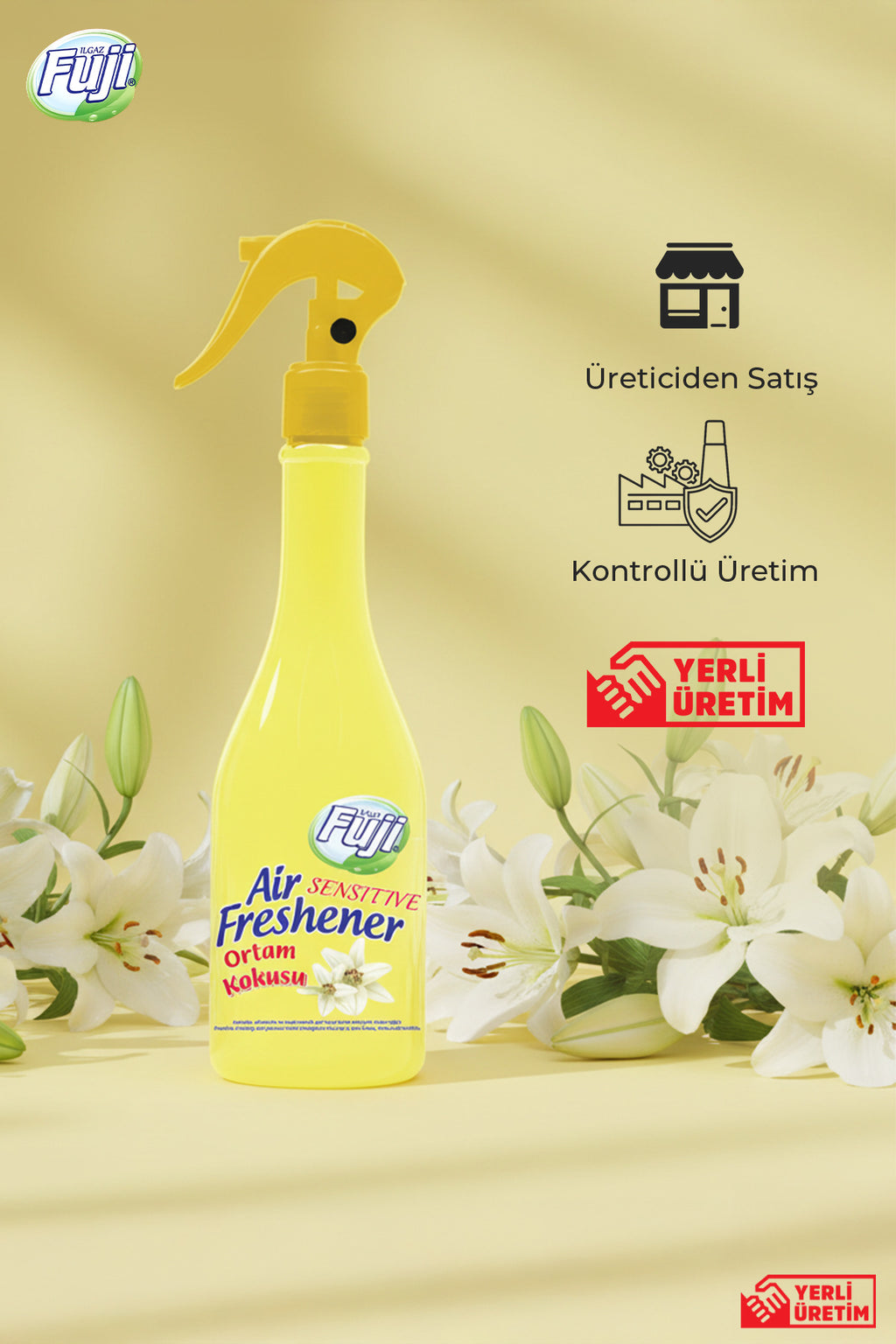 Sensitive Oda Spreyi 400 ml - Air Freshener Neon Beyaz Zambak Ortam Kokusu