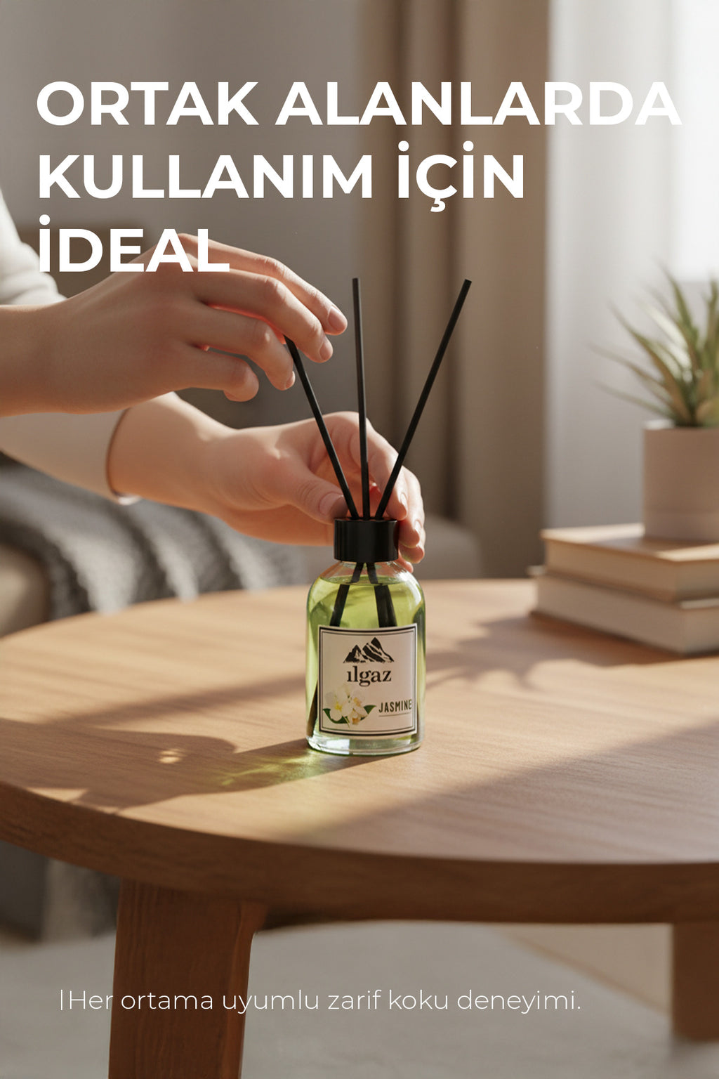 Yasemin Çiçeği Bambu Çubuklu Oda Kokusu 110 ml | Red Diffuser Jasmine Sakinleştirici Ortam Kokusu