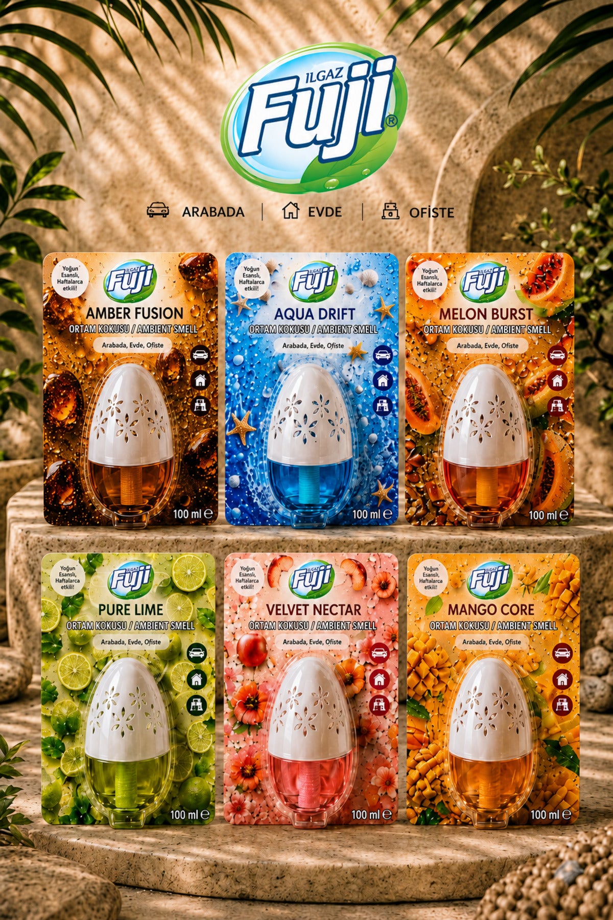Mango Kokulu Araç, WC, Oda ve Ortam Kokusu 100 ml | Mango Core Kalıcı Kavanoz Koku