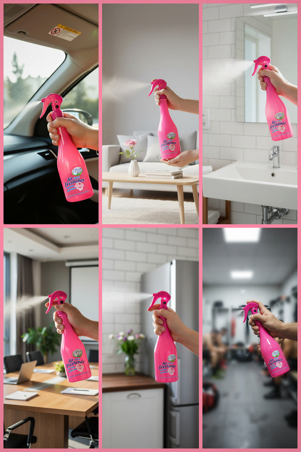 Soft & Sensitive & Spring & Lavanta & Amber & Kavun & Pudra - 400 ml | Air Freshener Neon Koku Seti