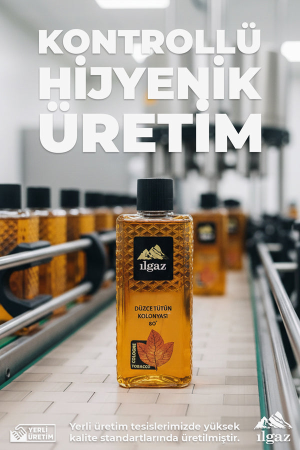 Düzce Tütün Kolonyası 3'lü Set 80 Derece 400 ml | Elegance Series