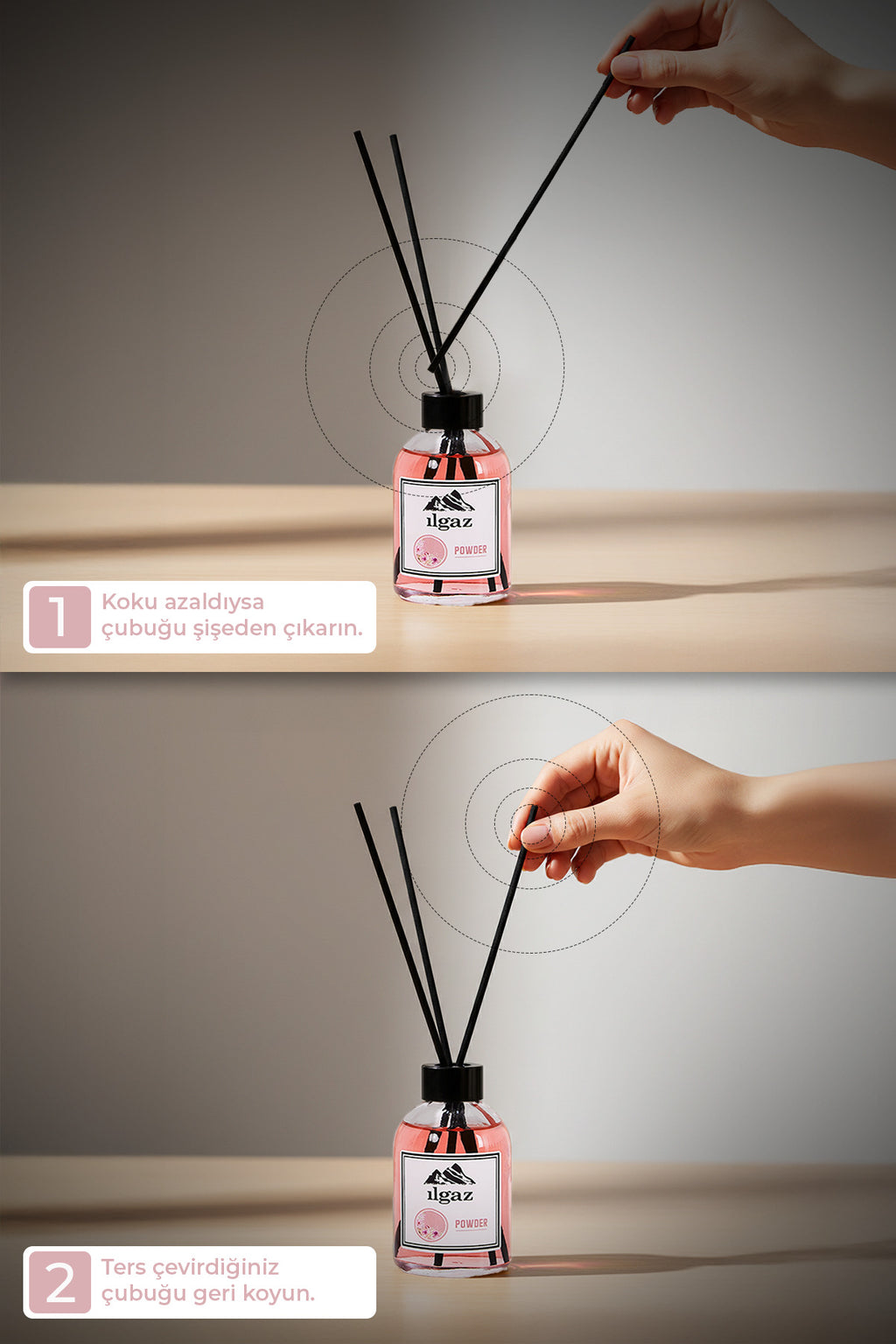 Pudra Bambu Çubuklu Oda Kokusu 110 ml | Red Diffuser Powder Ortam Kokusu