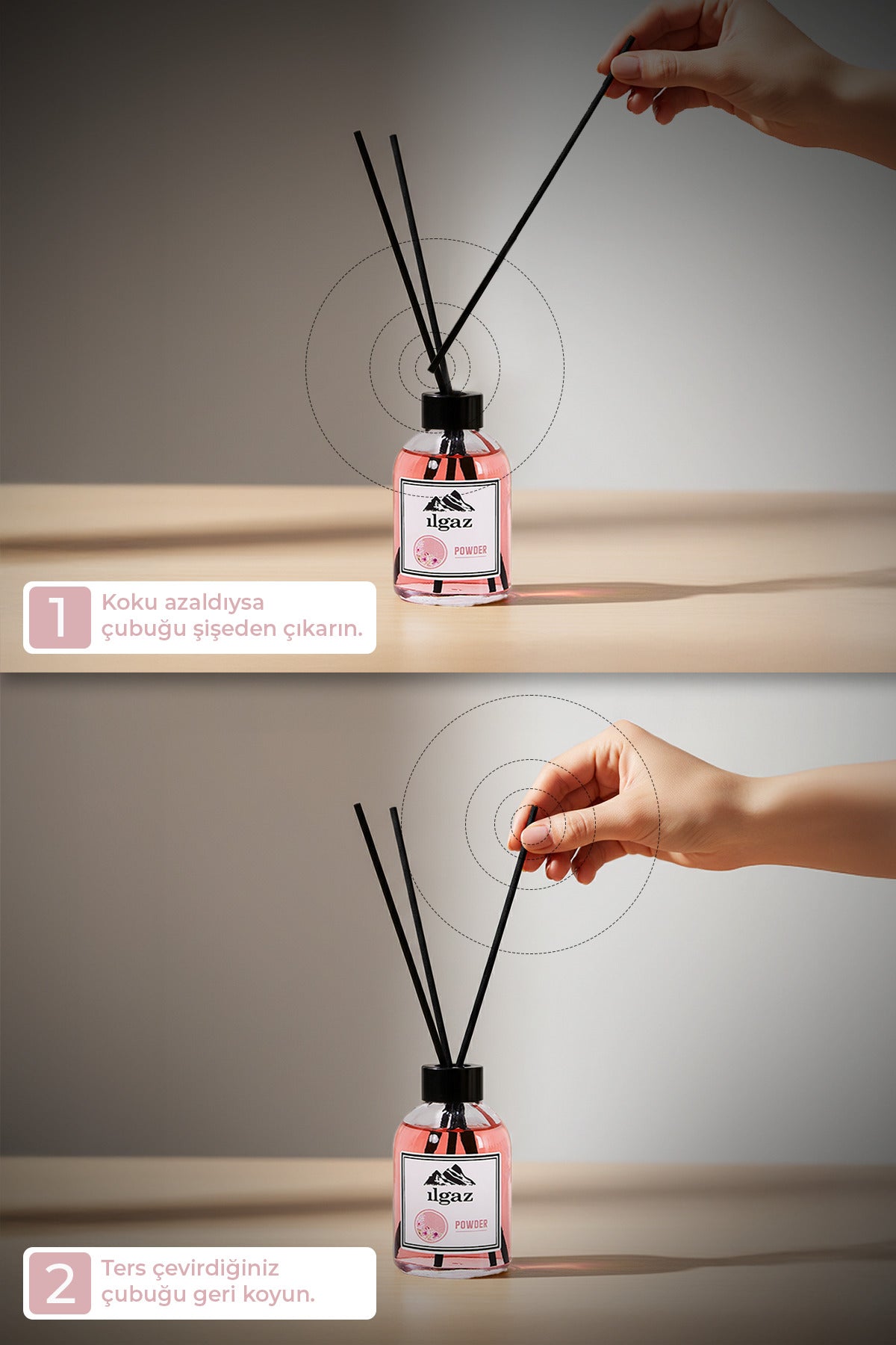Pudra Bambu Çubuklu Oda Kokusu 110 ml | Red Diffuser Powder Ortam Kokusu