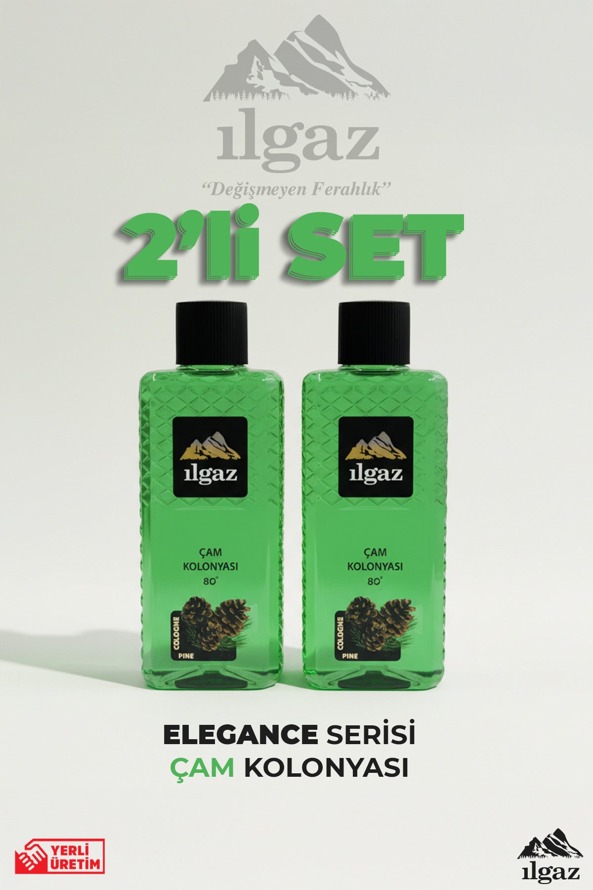 Çam Kolonyası 2'li Set 80 Derece 400 ml | Elegance Series