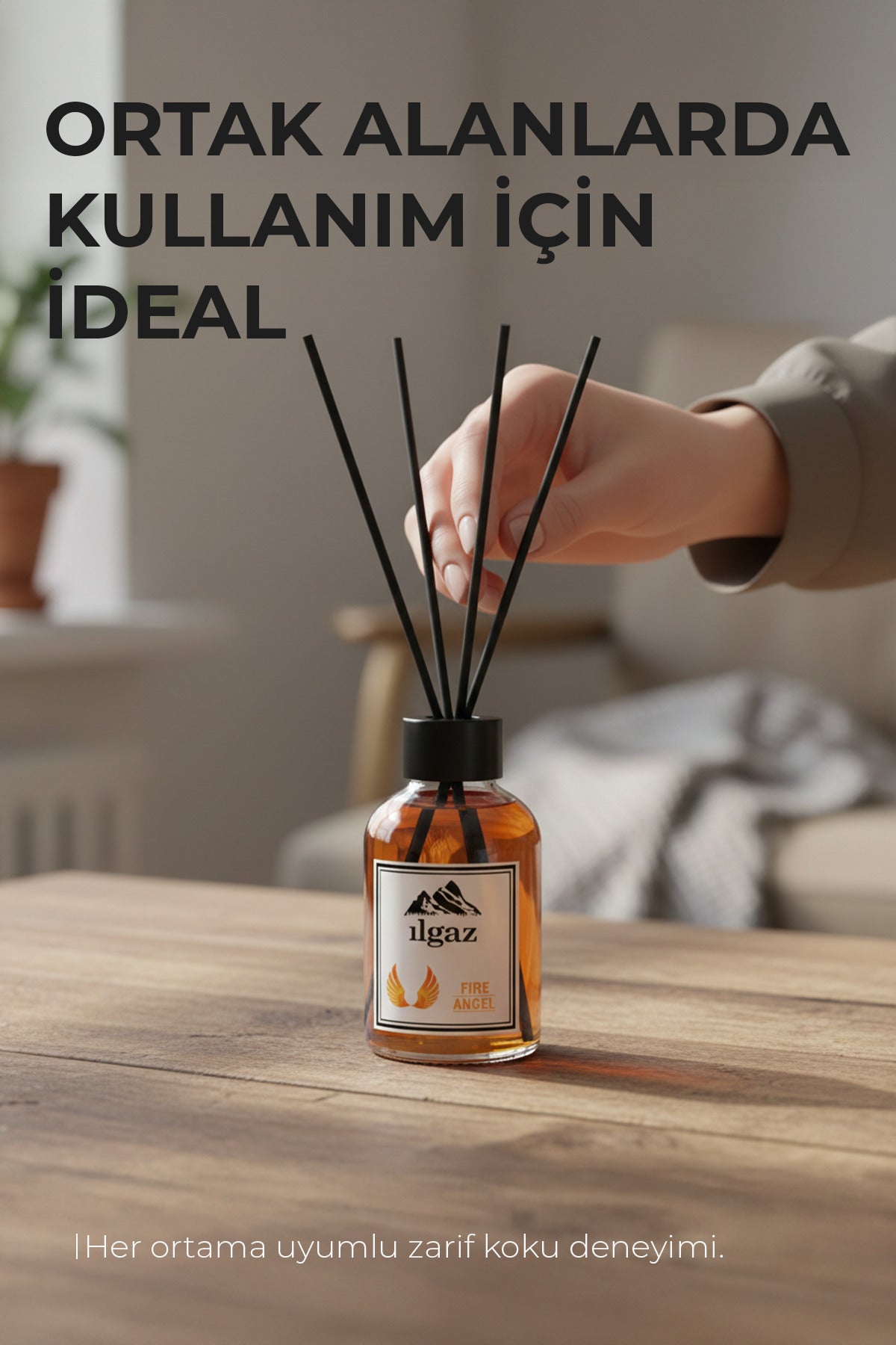 Ateş Meleği Bambu Çubuklu Oda Kokusu 110 ml | Red Diffuser Fire Angel Ortam Kokusu