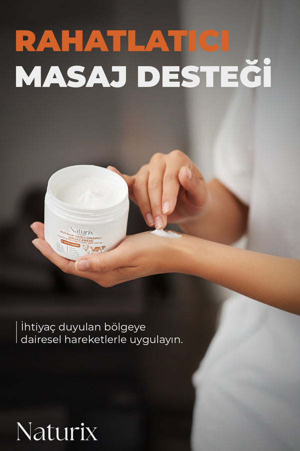 Kuyruk Yağlı Masaj Kremi 100 ml – 10 Bitkisel Aktifli İçerik Rahatlatıcı Bakım Kremi