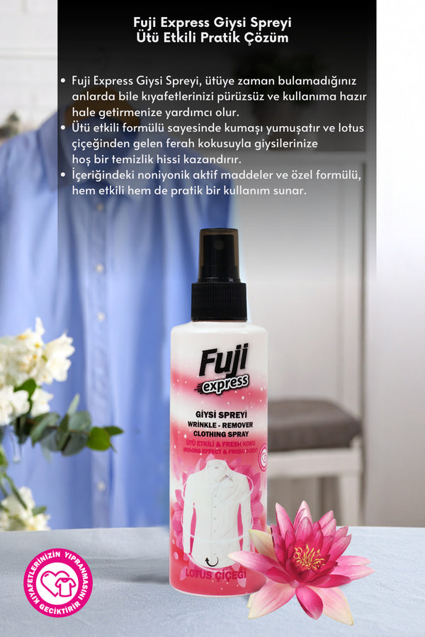 Ütü Etkili Giysi Spreyi Lotus Çiçeği Ferahlatıcı Ve Pratik Giysi Bakımı - 200 ml
