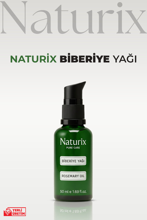 Biberiye Yağı %100 Doğal Dökülme Karşıtı, Saç Uzamasını Destekleyici ve Kepek Önleyici - 50 ml