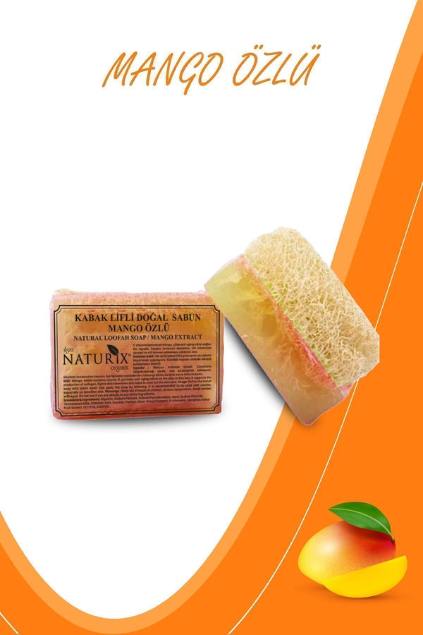 Kabak Lifli Mango Özlü Sabun 130 gr | Nemlendirici Ve C Vitaminli Peeling Etkili Sabun